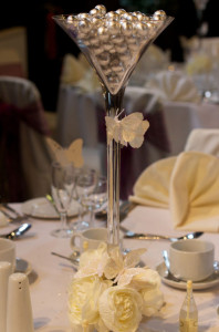 Wedding table centrepiece