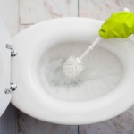 Cleaning toilet