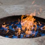 Fire pit in ground