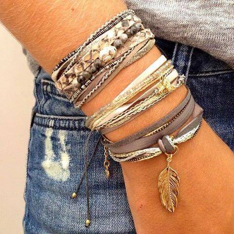 Stacking bracelets